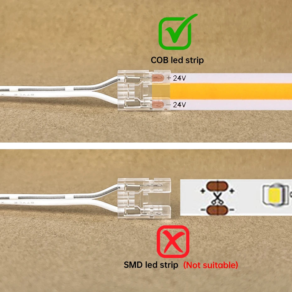 câble extension dupont connecteur cob 24v blanc moderne 2m 5mm 8mm 10mm lisse certification