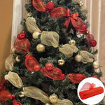 rubans decoratifs noel rouge vert festifs adhésifs brillants maison artisanat bricolage