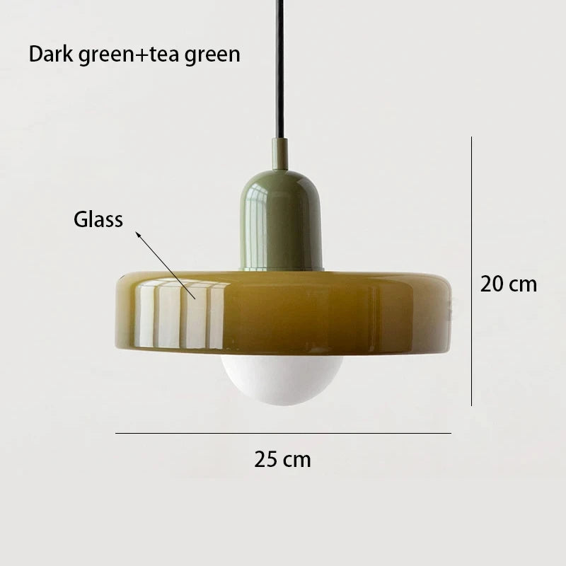 lumière suspendue moderne verre opaque ajouré rouge vin blanc orange jaune vert câble noir