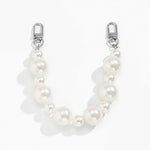 bracelet blanc vintage métal boucles dorées cliquet 23cm
