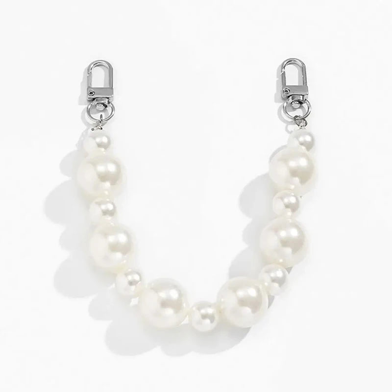 bracelet blanc vintage métal boucles dorées cliquet 23cm