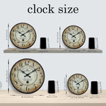 horloge murale vintage bois blanc noir numéros 12 texte historique 10 12 14 16