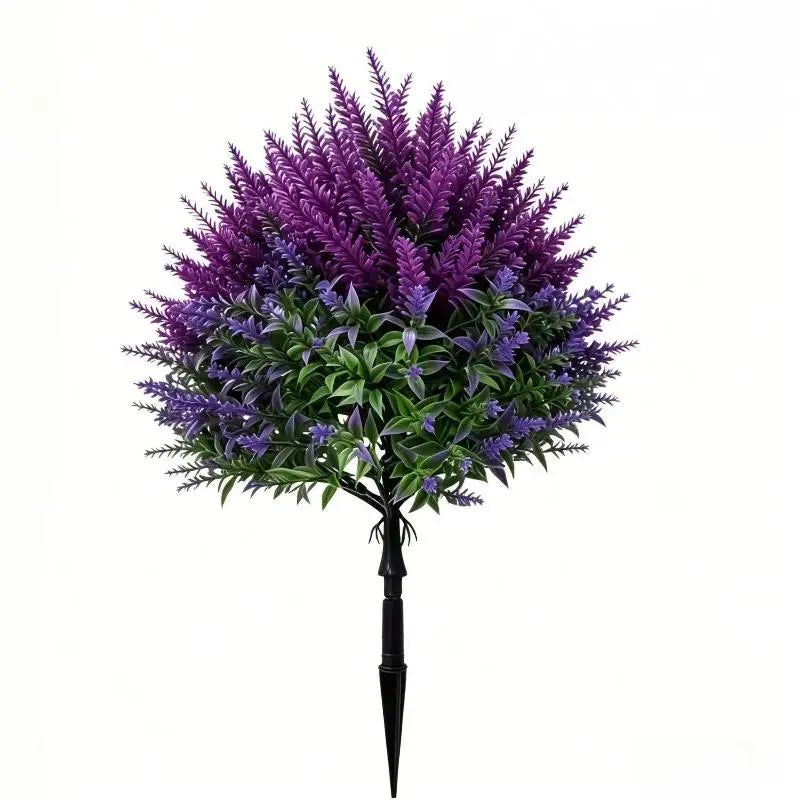 arbre artificiel violet feuilles vertes fleurs patio moderne jardin extérieur piquet fixéextérieur decoration anniversaire