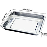 plateau repas moderne argenté lisse brillant utilitaire large dimension multifonctionalité
