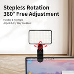 lampe lecture rechargeable usb noir réglable protège yeux clip led modernecompact
