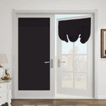 rideaux porte français occultant gris noir moderne intégré fenêtre française polyester opaque classique