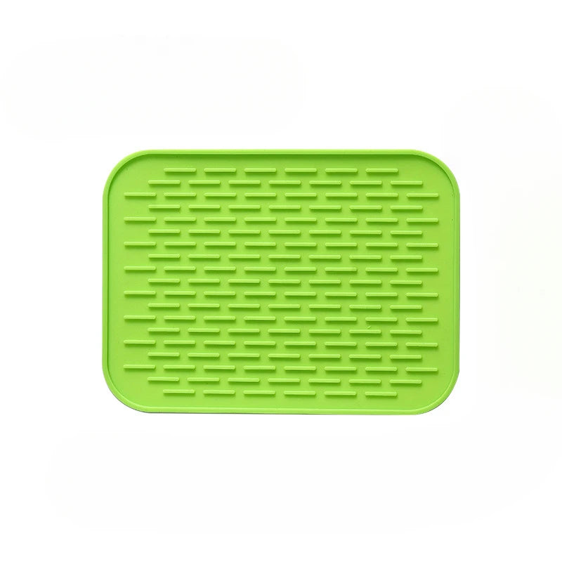 tapis silicone rectangle antiadhésif bleu orange vert jaune utilitaire moderne respectueux environnement
