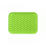 tapis silicone rectangle antiadhésif bleu orange vert jaune utilitaire moderne respectueux environnement