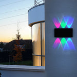 applique murale led moderne noire fixée mur éclairage haut bas chambre entrée salle bain