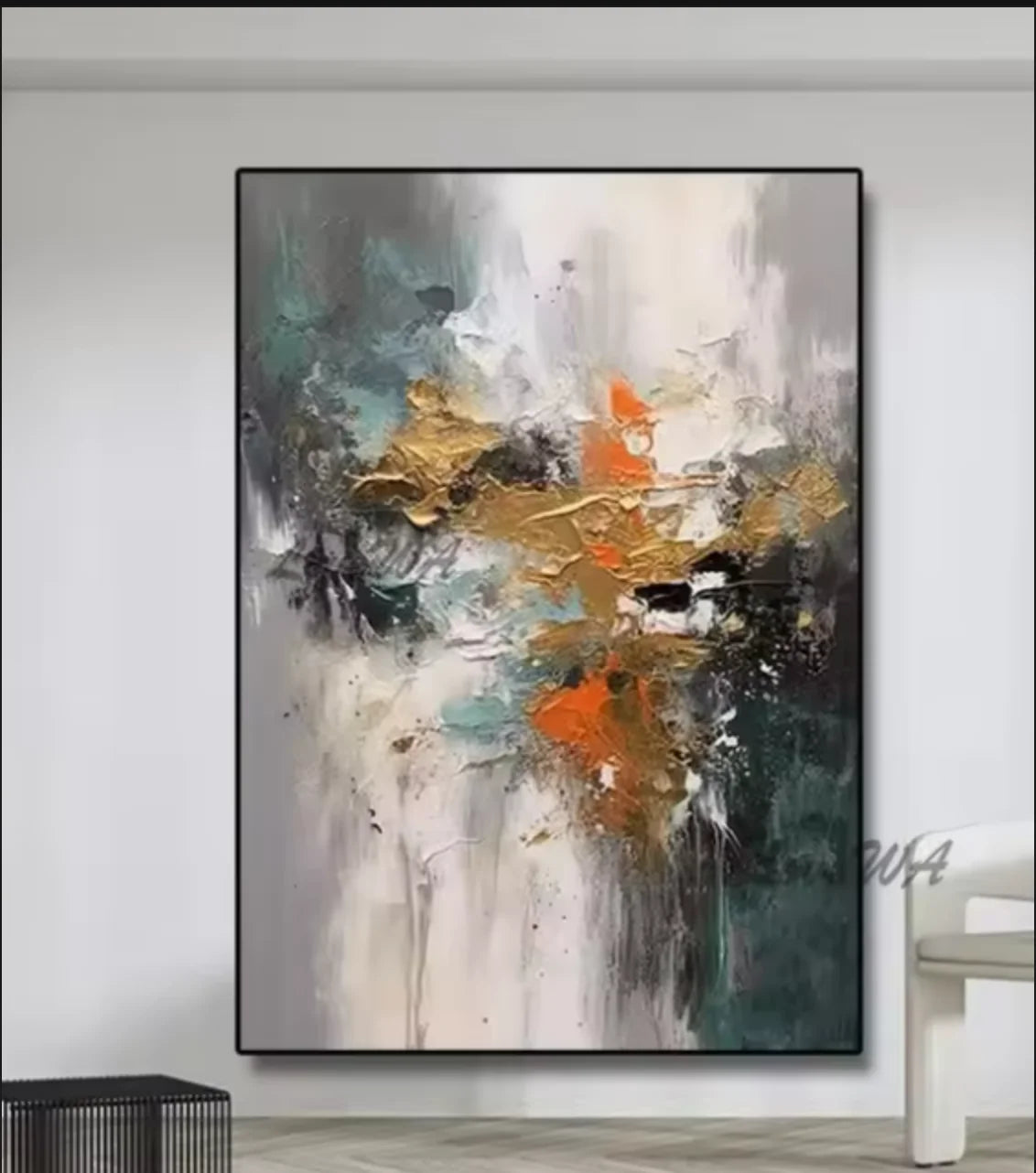 Détail de la texture de la peinture à l'huile sur toile