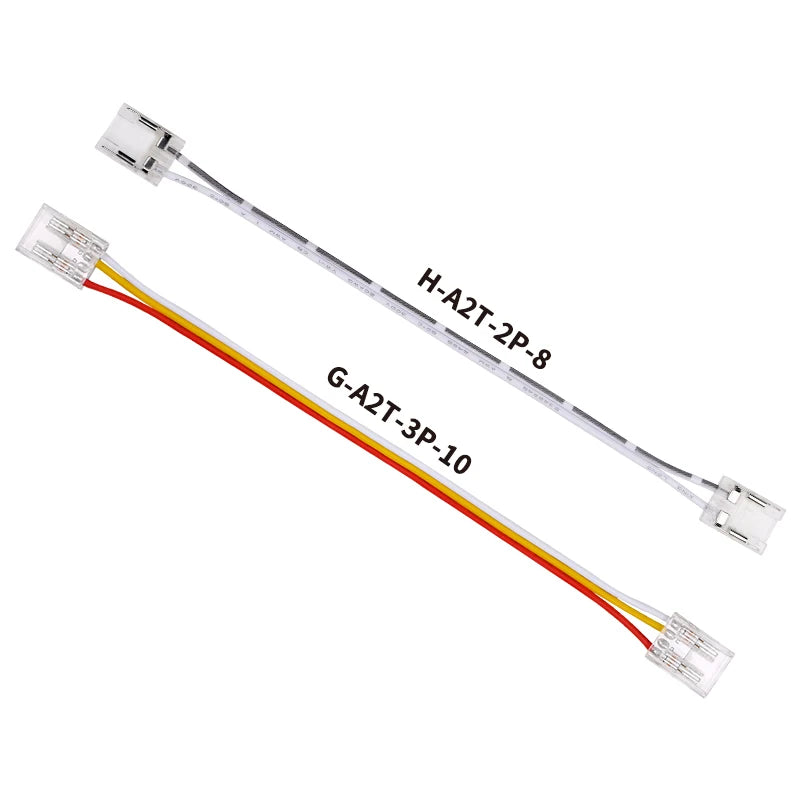 rubans led jaune blanc moderne clips connecteurs câbles alimentation 24v ip20 1000mm 2000mm 3000mm