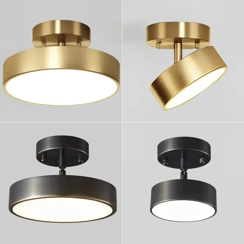 lampe moderne or noir minimaliste 15cm 20cm 30cm led warm light