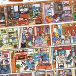 puzzle multicolore scènes domestiques dessin animé pièces puzzle opaques enfants maison activités famille éducatives