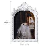 cadre photo vintage noir blanc orné résine baroque décoration photo moderne