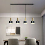 luminaire suspendu moderne multi lumières noir doré salon chambre minimalistetablebarre