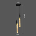 suspension lumineuse moderne transparente bulles dorées encastrable autonomes 90 260V