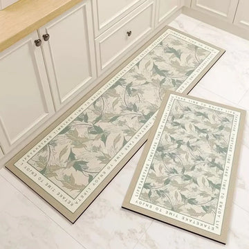 tapis sol cuisine salle bain antidérapant absorbant eau huile moderne décoratif gris beige