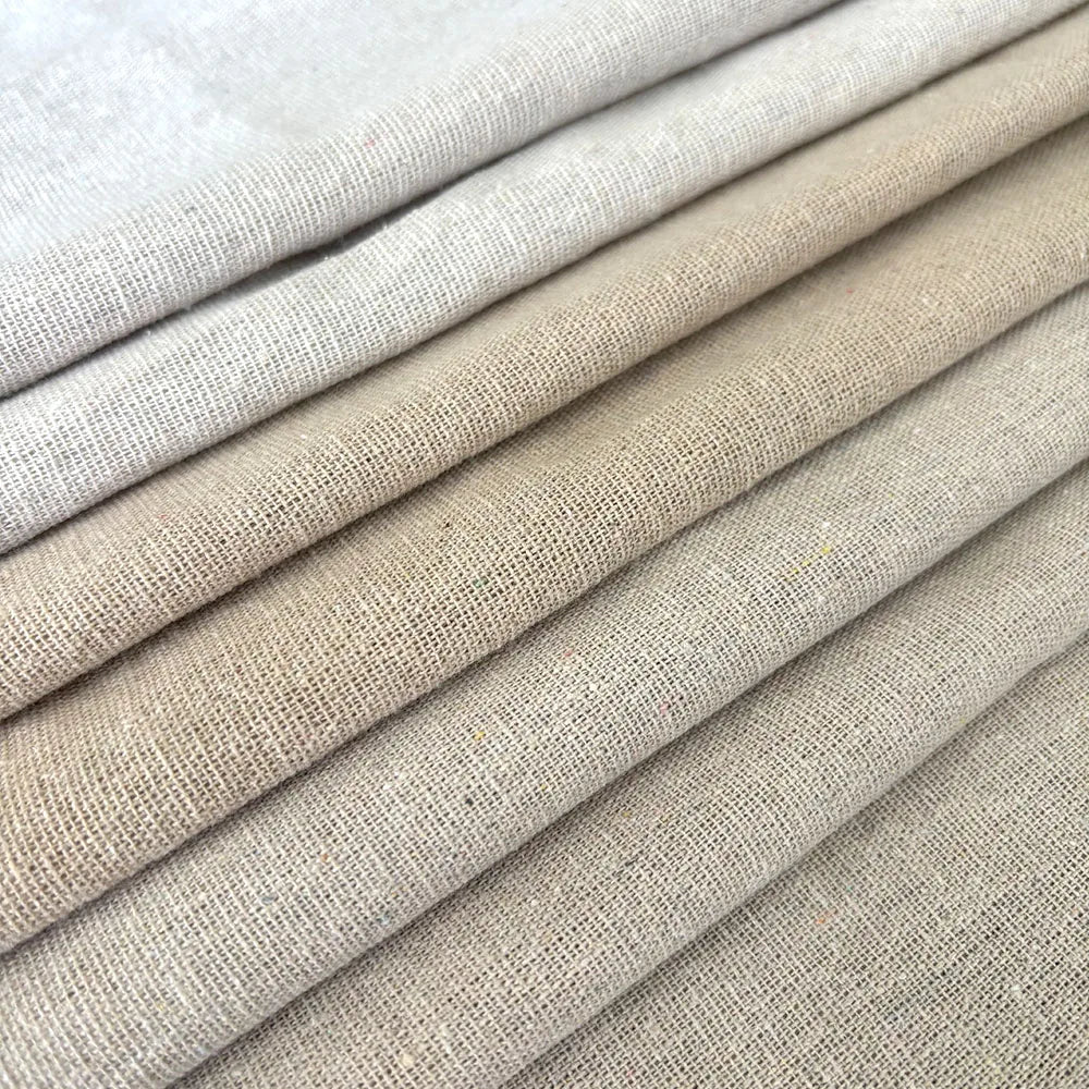 tissu lin 150cm opaque rustique bohème rideaux coussins vêtements bricolage matériaux decoration