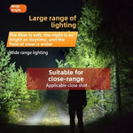 lampe torche noire rechargeable led puissante longue portée indicateur charge usb