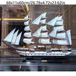 décoration bateau voile bois naturel blanc bleu marine classique cadeau entreprise maison