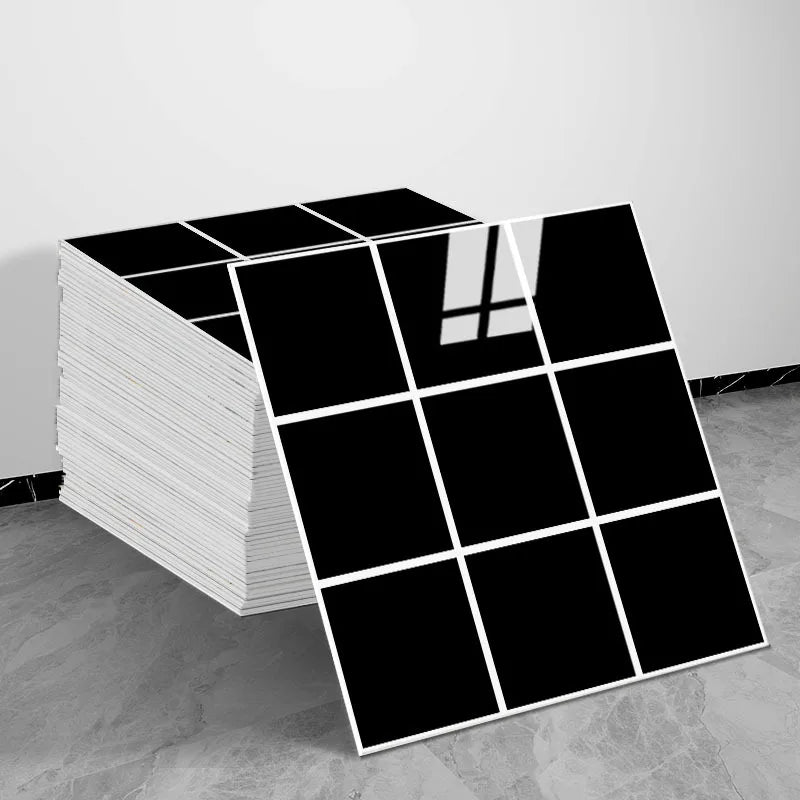 autocollants muraux carreaux brique blanc noir adhésifs modernes cuisine chambre salle bains renovatable minimalistes