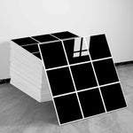 autocollants muraux carreaux brique blanc noir adhésifs modernes cuisine chambre salle bains renovatable minimalistes