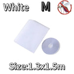 rideau anti moustiques blanc maille fine moderne adhésif fenêtre 1.5m 2m tissu maison protection