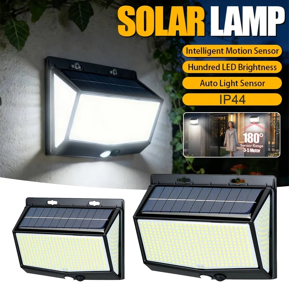 lampe solaire murale moderne noire détecteur mouvement panneau solaire led ip65 abs