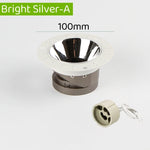 Spot LED moderne noir blanc encastrable vis diamètre 100mm hauteur 50mm