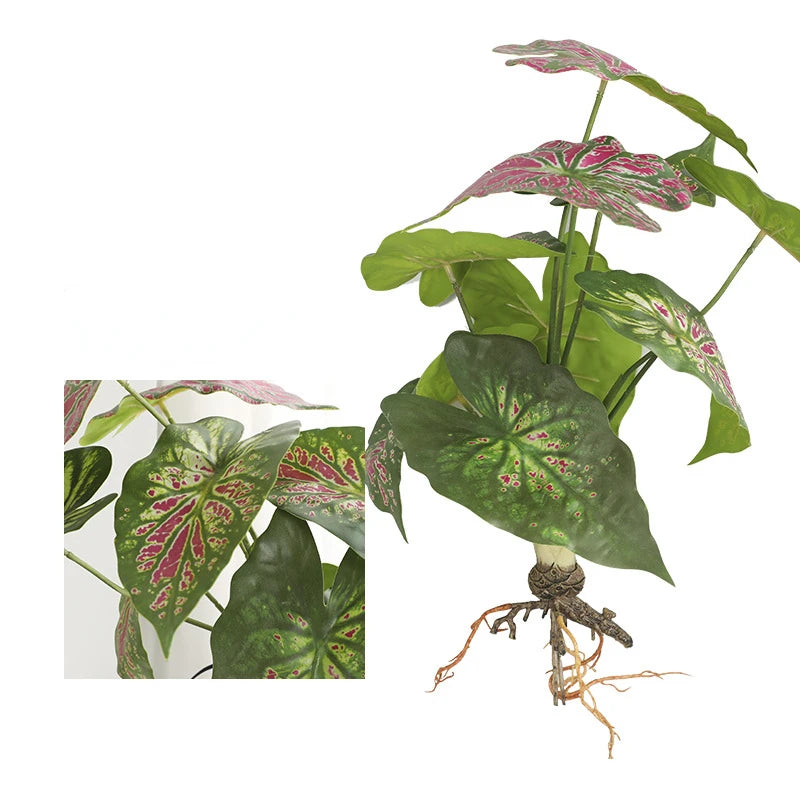 plantes artificielles vertes feuilles soie decoration extérieur moderne minimaliste