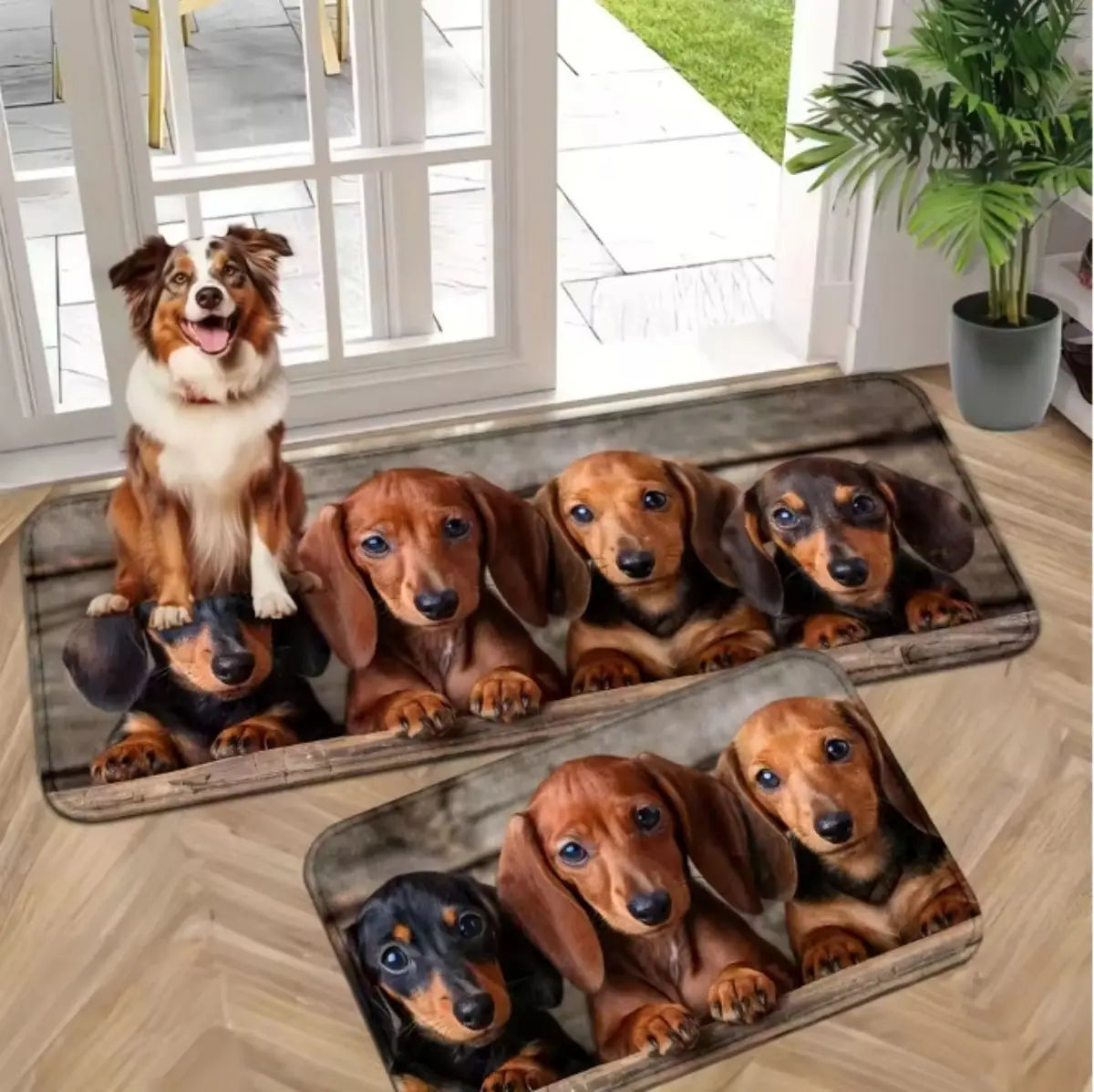 tapis sol antidérapant polypropylène polyester animal compagnie moderne multicolore confortable absorbant