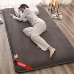 matelas pliable épais matelassé gris texture moderne automne hiver polyester