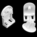 chaîne rideau blanches moderne opaques eyelets plaque fixation