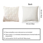 Taie d'oreiller décorative blanche, en tissu moelleux, avec une taille de 45 cm x 45 cm, convenant parfaitement pour des coussins de 18 pouces x 18 pouces ou 20 pouces x 20 pouces.