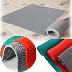 tapis antidérapant pvc gris vert rouge moderne non slip