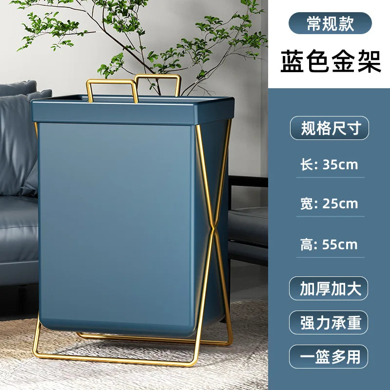 panier linge pliable orange gris bleu marine moderne pu doré tissuintérieur respectueuxenvironnement