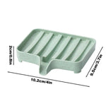 porte savon moderne vert clair adhésif respectueux environnement texture granulée minimaliste