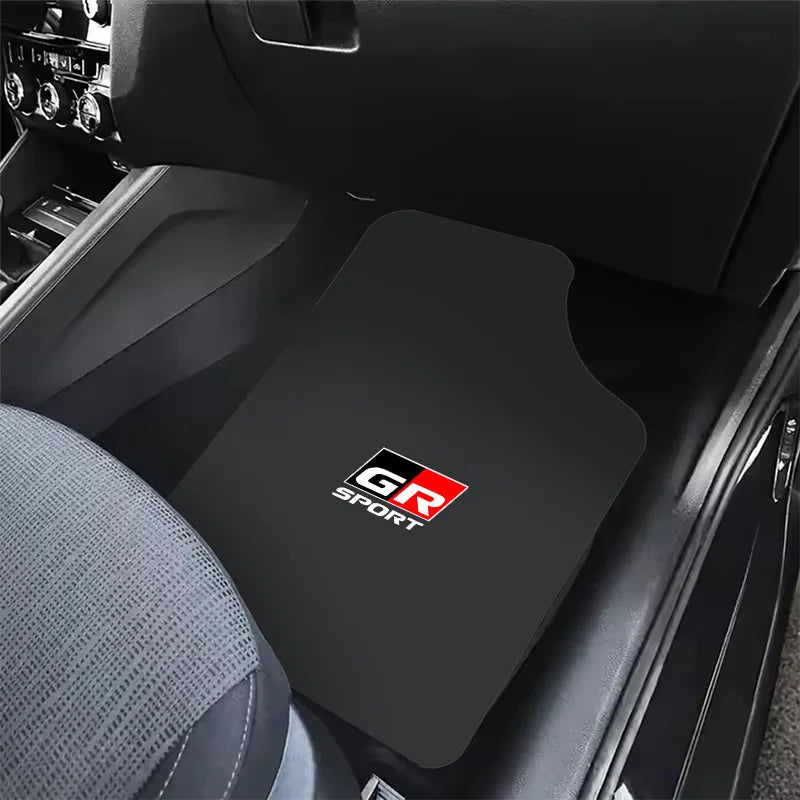 tapis sol voiture sport noir rouge logo gr sport ensemble pièces avantarrière