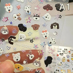 stickers autocollants dessins animés chats fruits boissons ballons mignons cartoonaufs portables téléphones
