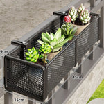 bac fleurs moderne fer forgé noir beige maille métallique clipsReusableBlackWhiteModernDesignPlantHolderSML