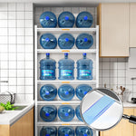 rangement modular meuble blanc imperméable multiple paniers cuisine roulettes moderne anti poussière