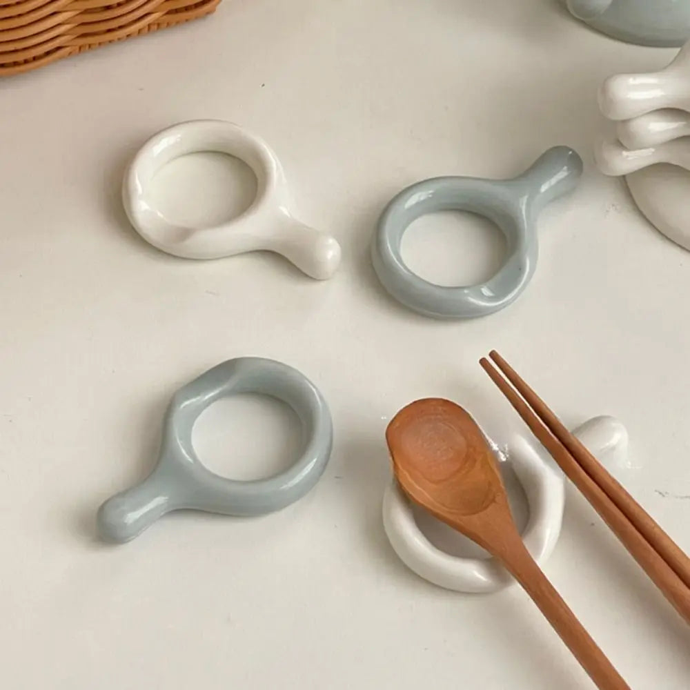 supports condiments céramique blanc gris moderne réutilisable porcelaine minimaliste table manger
