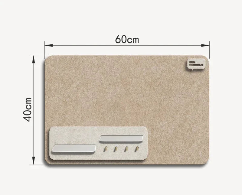 tableau pinces beige gris foncé moderne minimaliste décorations photo wall felt cork board