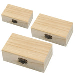 boîtes bois naturel clair lignes apparentes classique cadenas grande taille moyenne petite