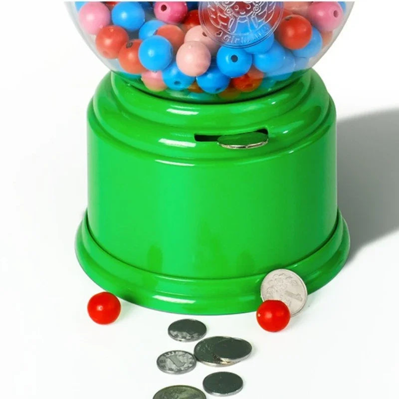 distributeur bonbons transparent classique rose jaune vert bleu noir blanc vintage