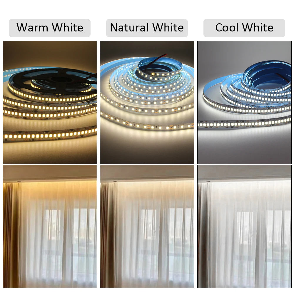 ruban led 120leds 5m blanc bleu jaune vert double faced moderneintérieurDecoration