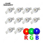 Diodes LED RGB RGBW 1W 3W haute luminosité clips métalliques change couleur projecteur scène