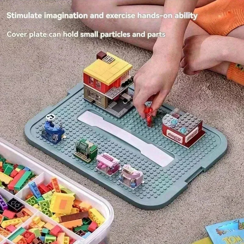 boîtes rangement jouets transparentes empilables poignées deux étages modernes pratiques