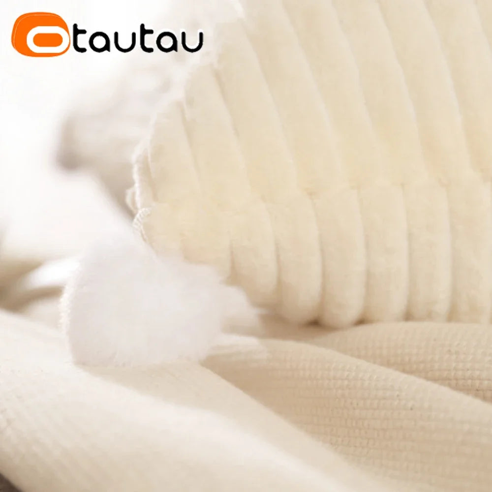 taies d'oreiller rayures beige simple décoratives maison hospitalière couverture 100x50cm 120x50cm 150x50cm 180x50cm 200x50cmwashablezipper