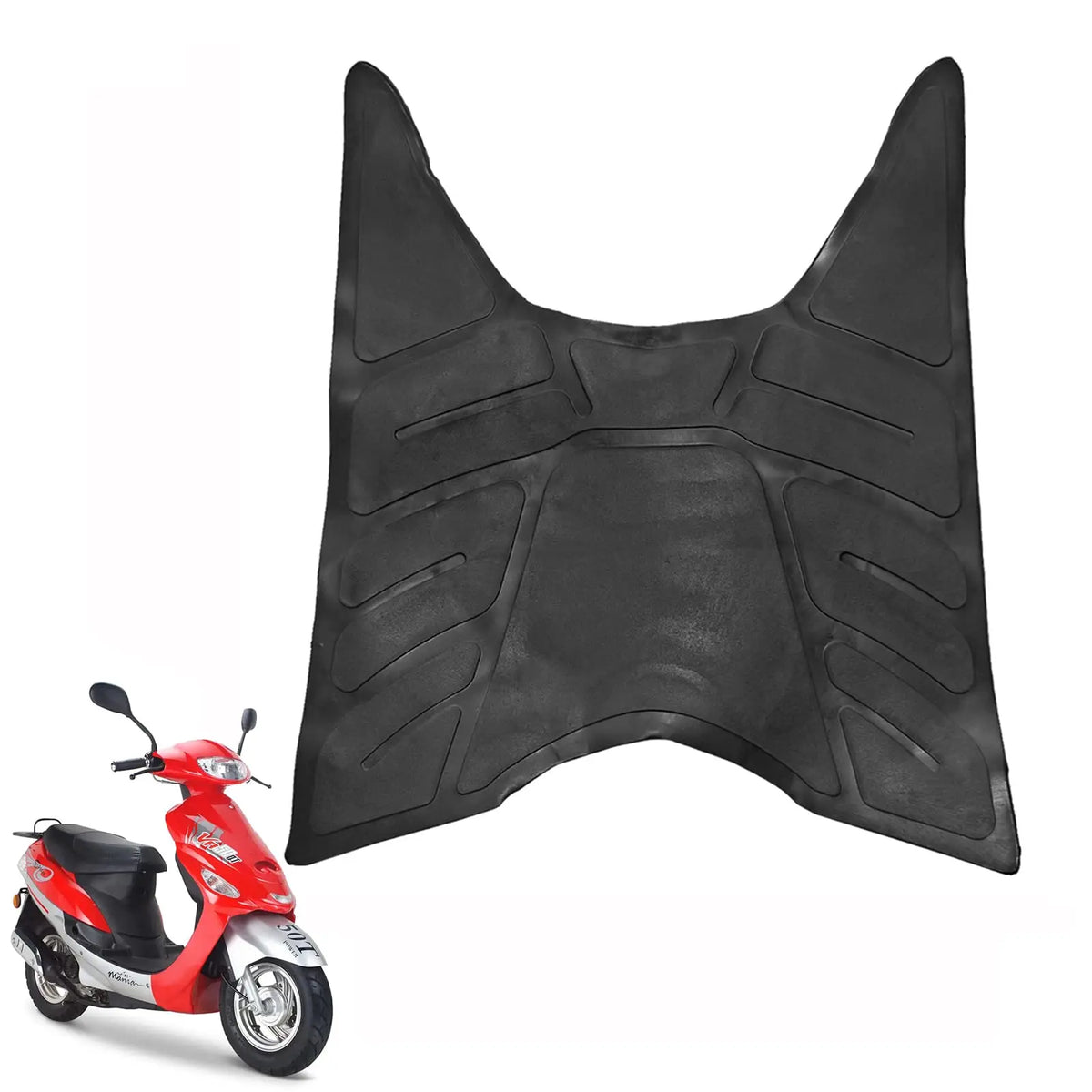 protection selle scooter tapis caoutchouc fibre naturelle noir texture cuir pratique robuste